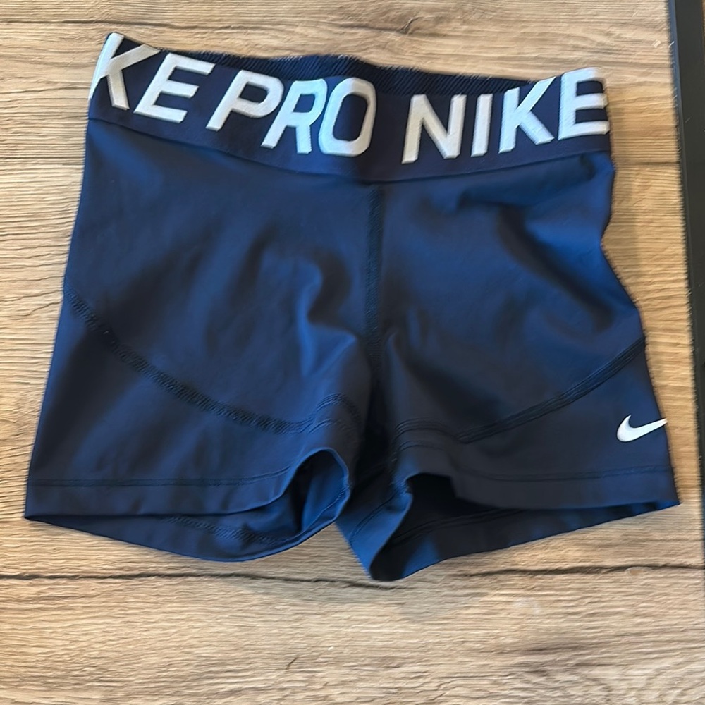 Nike Navy Blue Pro Shorts